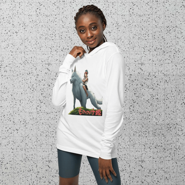 Mononoke Ashitaka Nausicaa Jiji Laputa Mononoke Hime fashion lifestyle anime 3D best selling Плакат Мононоке lf Hooded long-sleeve tee