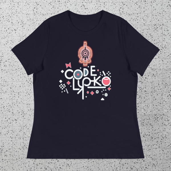 code, lyoko, logo, code lyoko logo code lyoko Vector Code Lyoko Aelita Ваш код Аэлита anime Women's Relaxed T-Shirt