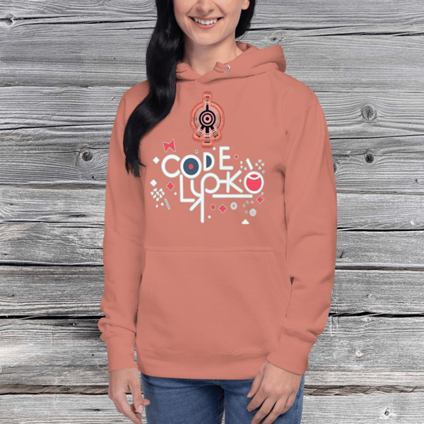 code, lyoko, logo, code lyoko logo code lyoko Vector Code Lyoko Aelita Ваш код Аэлита anime Unisex Hoodie