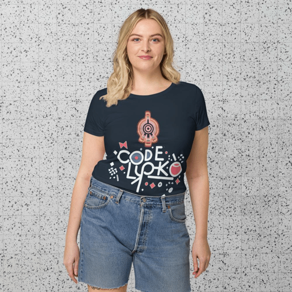 code, lyoko, logo, code lyoko logo code lyoko Vector Code Lyoko Aelita Ваш код Аэлита anime Women’s basic organic t-shirt