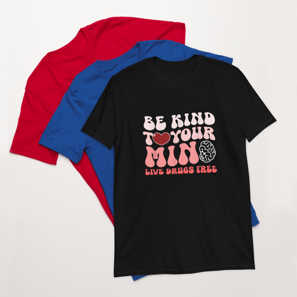 We Wear Red For Red Ribbon Week Be Kind To Your Mind T-Shirt