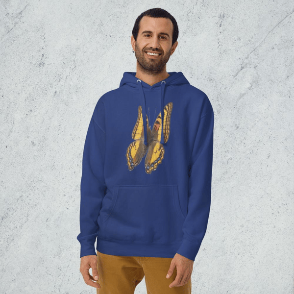 Monarch butterfly graphic print design illustration monarch Butterfly motif Бабочка-монарх Monarque papillon Unisex Hoodie