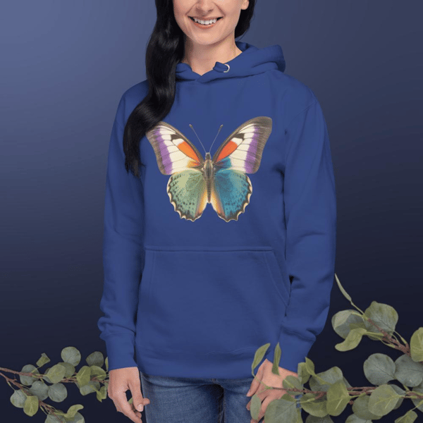 Monarch butterfly graphic print design illustration monarch Butterfly motif Бабочка-монарх Monarque papillon Unisex Hoodie