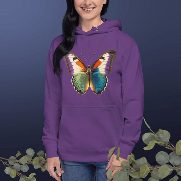 Monarch butterfly graphic print design illustration monarch Butterfly motif Бабочка-монарх Monarque papillon Unisex Hoodie