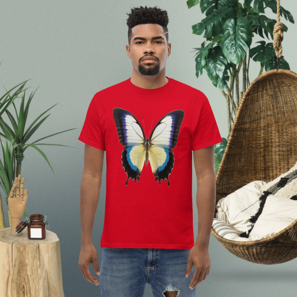 Monarch butterfly graphic print design illustration monarch Butterfly motif Бабочка-монарх Monarque papillon Men's classic tee