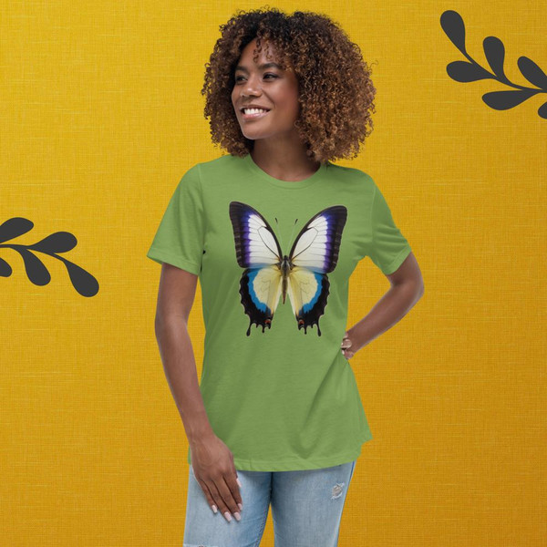 Monarch butterfly graphic print design illustration monarch Butterfly motif Бабочка-монарх Monarque papillon Women's Relaxed T-Shirt