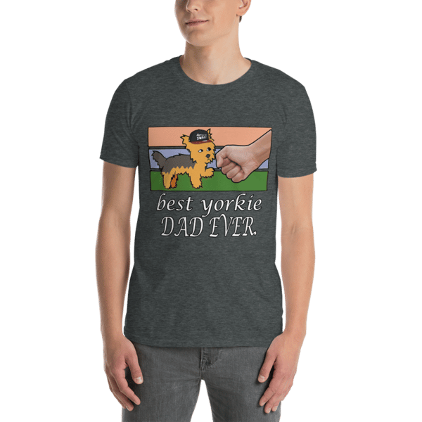 best YORKIE dad ever momShort-Sleeve Unisex T-Shirt
