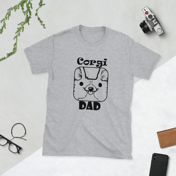 Corgi dad Short-Sleeve Unisex T-Shirt