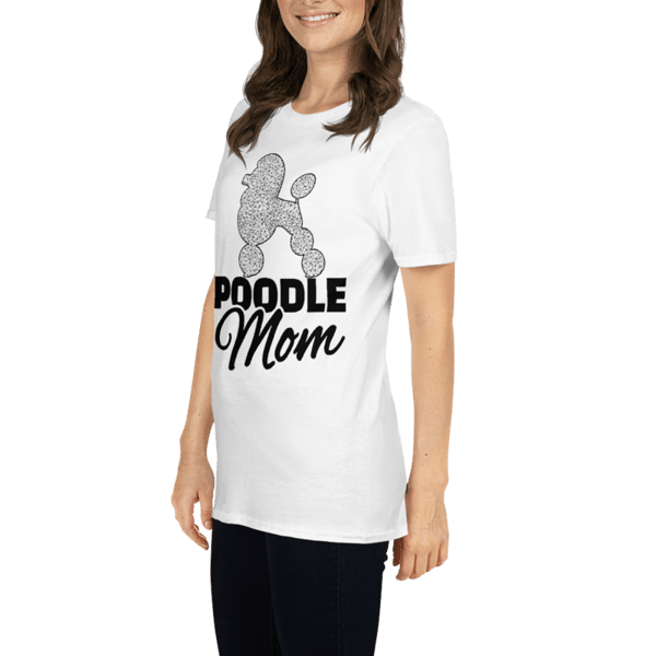 Poodle Mom T-Shirt, Great Mother's Day gift idea for moms of Poodles, Mother inspired Poodle graphic tee  Short-Sleeve Unisex T-Shirt