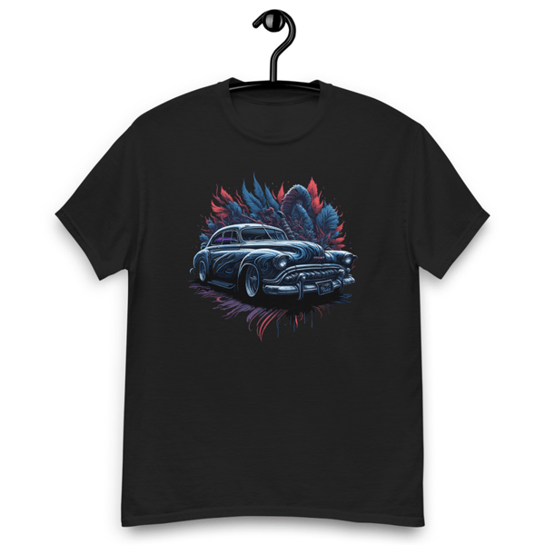 Classic Car on Graffiti Background Men's classic tee