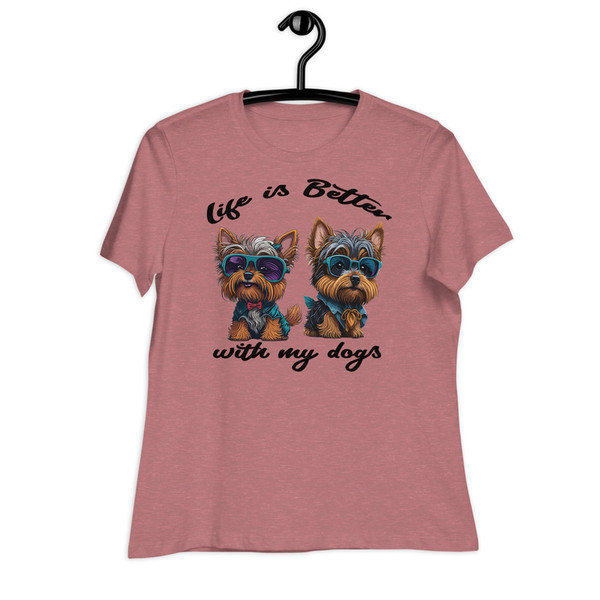 Life is Better With My Dogs Women's Relaxed T-Shirt