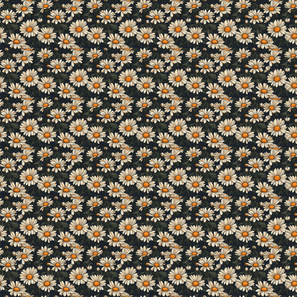 Daisy Flowers Retro Seamless Pattern Women’s cropped windbreaker