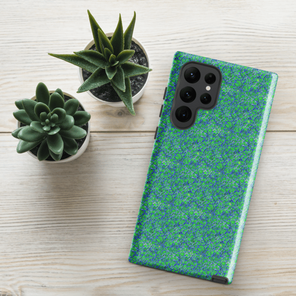 Green and Blue Modern Mozaic Tough case for Samsung®