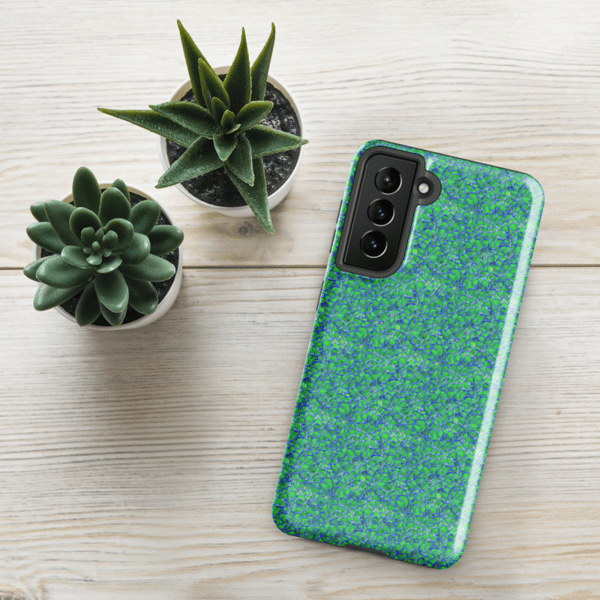 Green and Blue Modern Mozaic Tough case for Samsung®