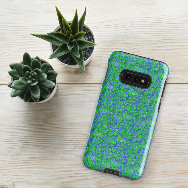 Green and Blue Modern Mozaic Tough case for Samsung®