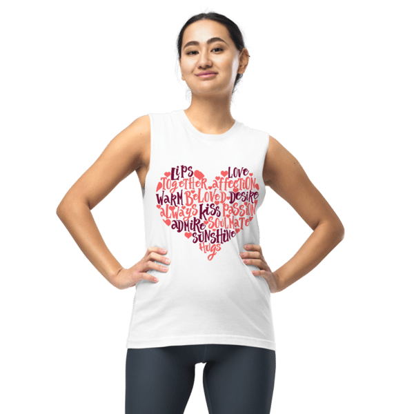 Loving Heart Words Muscle Shirt