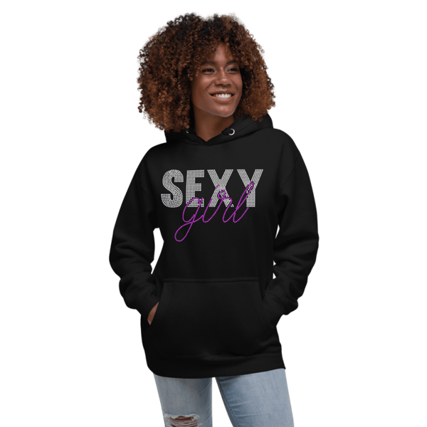 Sexy Girl Rhinestone Unisex Hoodie