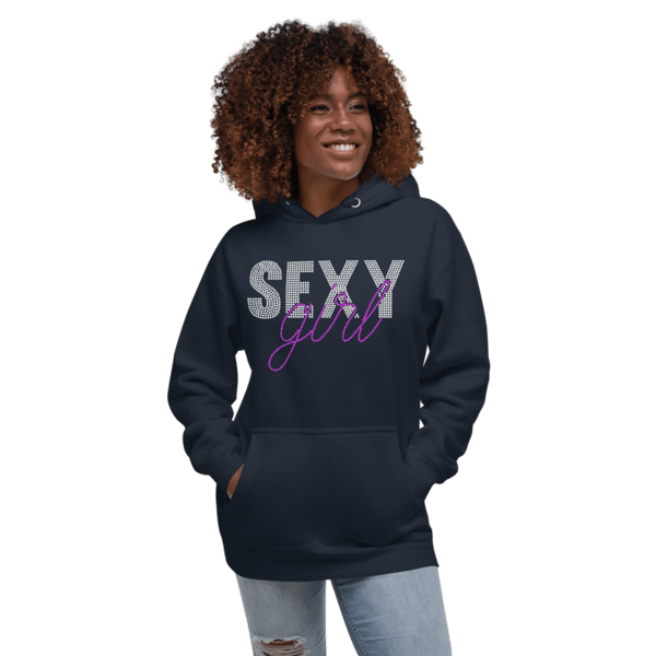 Sexy Girl Rhinestone Unisex Hoodie