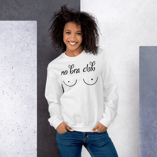 No Bra Club Funny Unisex Sweatshirt