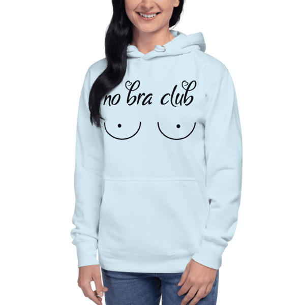 No Bra Club Funny Unisex Hoodie