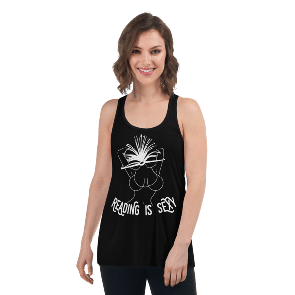 Reading is Sexy Women's Flowy Racerback Tank