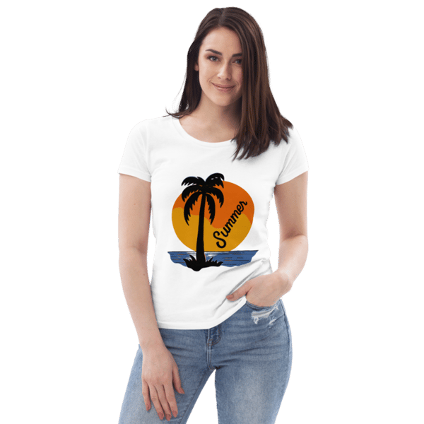 Women's fitted eco tee Summer , Travel,Vacation, Sea T shirt