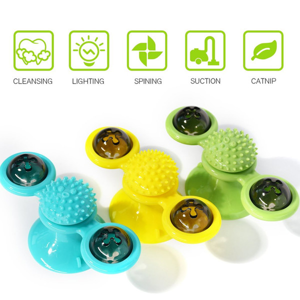 Dropship New Pet Windmill Cat Toys Fidget Spinner For Kitten With LED And  Catnip Ball XH to Sell Online at a Lower Price