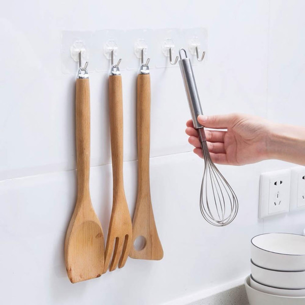 5 Pc Adhesive Hooks For Wall (Save $5.03) - Inspire Uplift