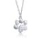 925 Sterling Silver Pet Paw Print Necklace silver