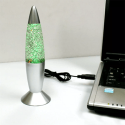 silver glitter lava lamp