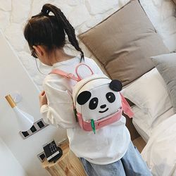 polyester cute panda backpack for school & trips