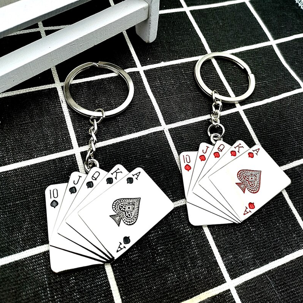 5 Playing Card Keychain For Car Guys4