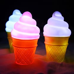 battery powered icecream cone night lamp