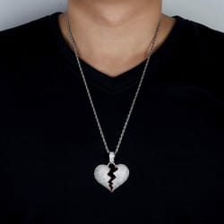 broken heart chain necklace