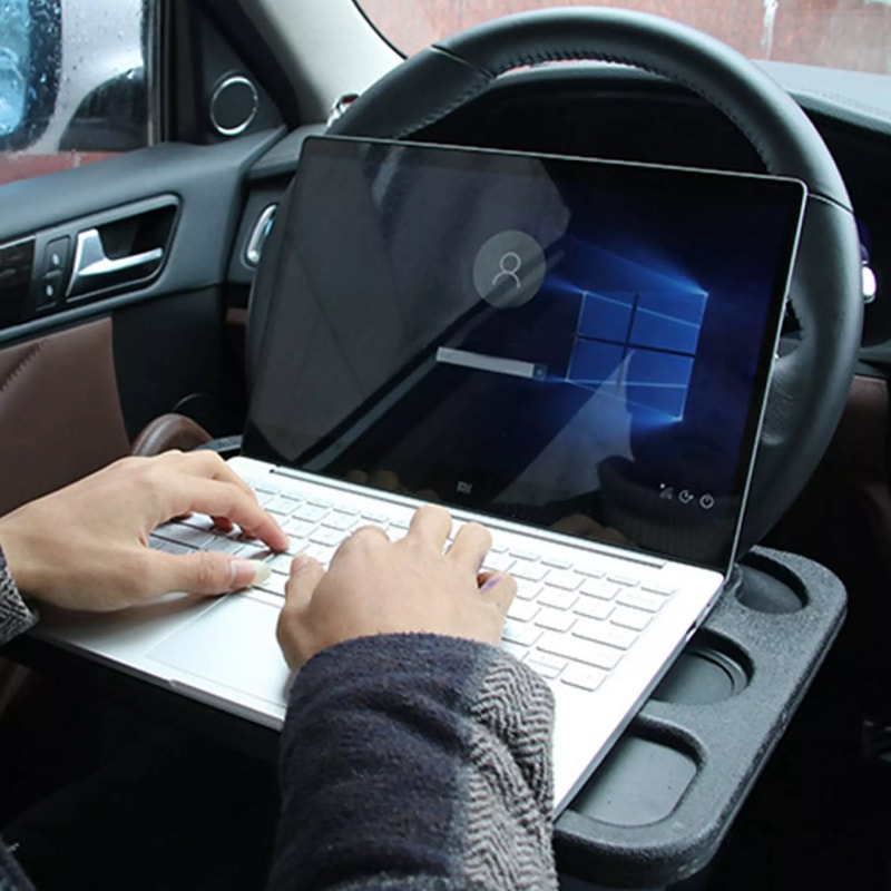 Car Steering Wheel Tray For Laptop & Food 2