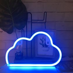 cloud neon light sign for luxury décor vibes
