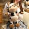 Fluffy cow stuffed animal for home decor
