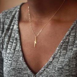 flash lightning bolt necklace