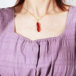 healing carnelian necklace jewelry with wrapped wire