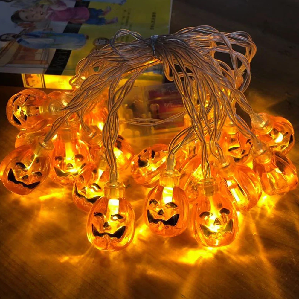 LED Halloween Pumpkin String Lights 2