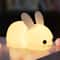 Rechargeable Silicone Dimmable Bunny Night Light 1