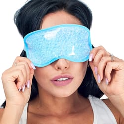 premium gel beaded eye mask – soothing hot & cold therapy sleep mask, perfect gift for relaxation & beauty