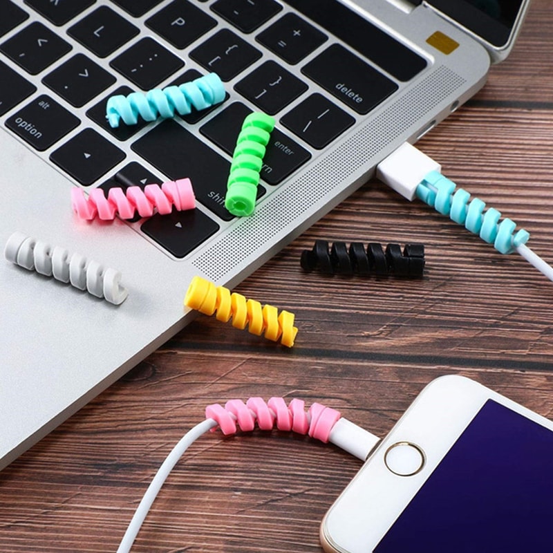 Spiral Cable And Wire Protector For Charger & Earphones 2