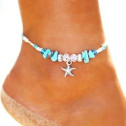 starfish ankle bracelet charm