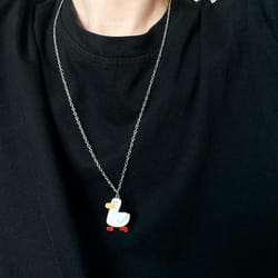 white duck necklace