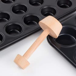 wooden egg tart tamper