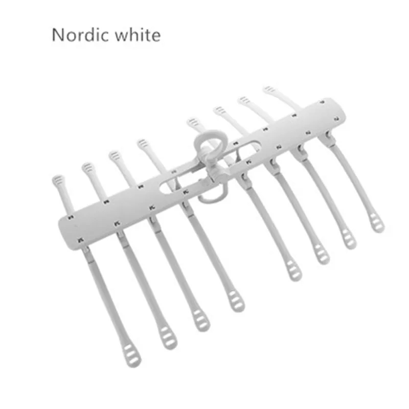 Smart Collapsible & Folding Clothes Hanger white