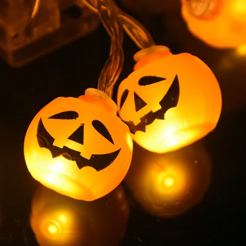 LED Halloween Pumpkin String Lights 5