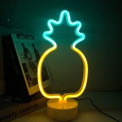 usb powered pineapple neon light