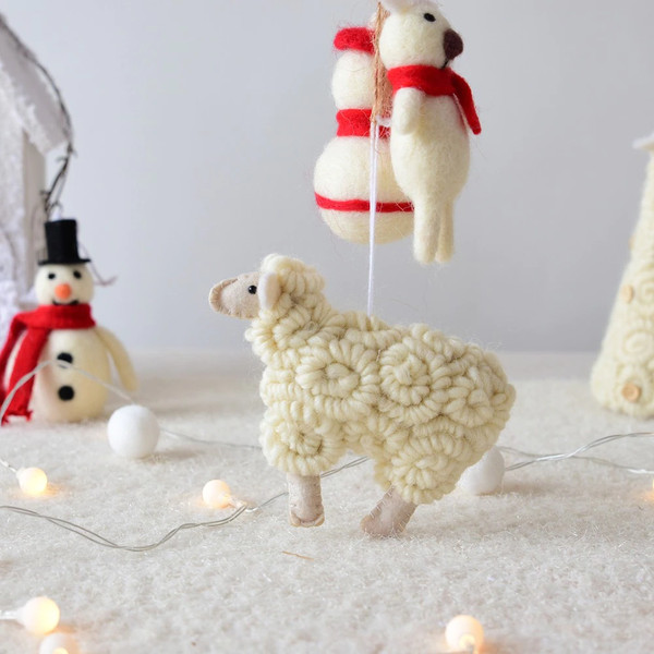 Felt Sheep Ornament For Christmas Decoration (2).jpg